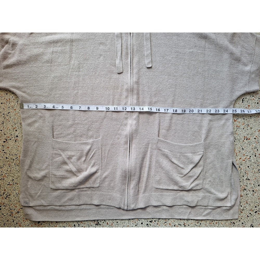 Barefoot Dreams CozyChic Ultra Lite Short Sleeve Zip Up Hoodie - Picture 4 of 8